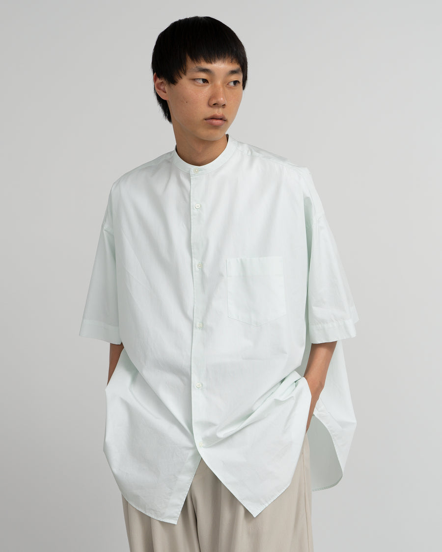 ALUMO for GP S/S Oversized Band Collar Shirt