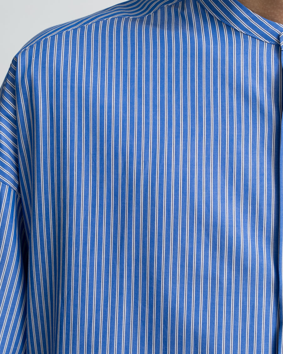 SIDOGRAS L/S Oversized Band Collar Shirt