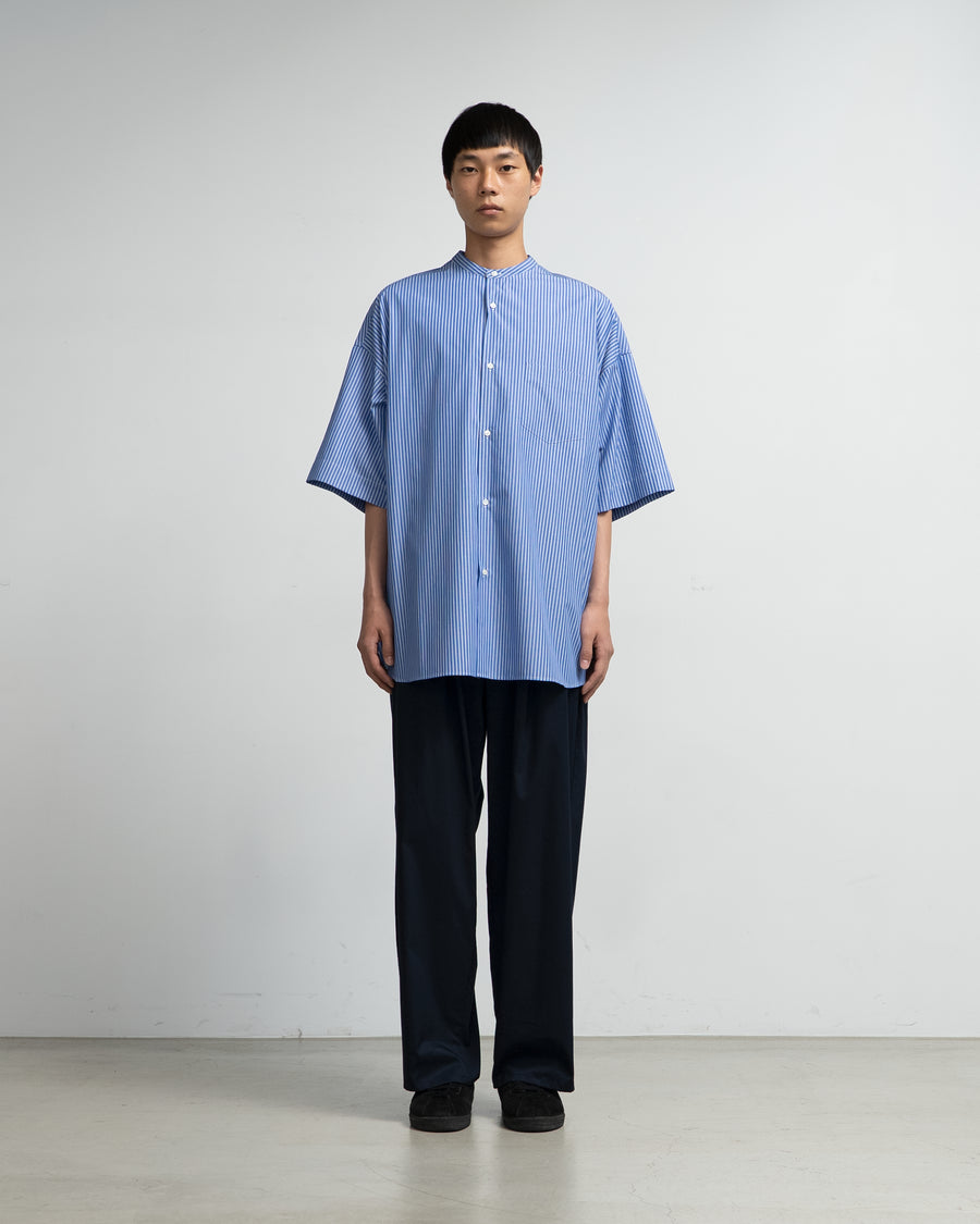 SIDOGRAS S/S Oversized Band Collar Shirt