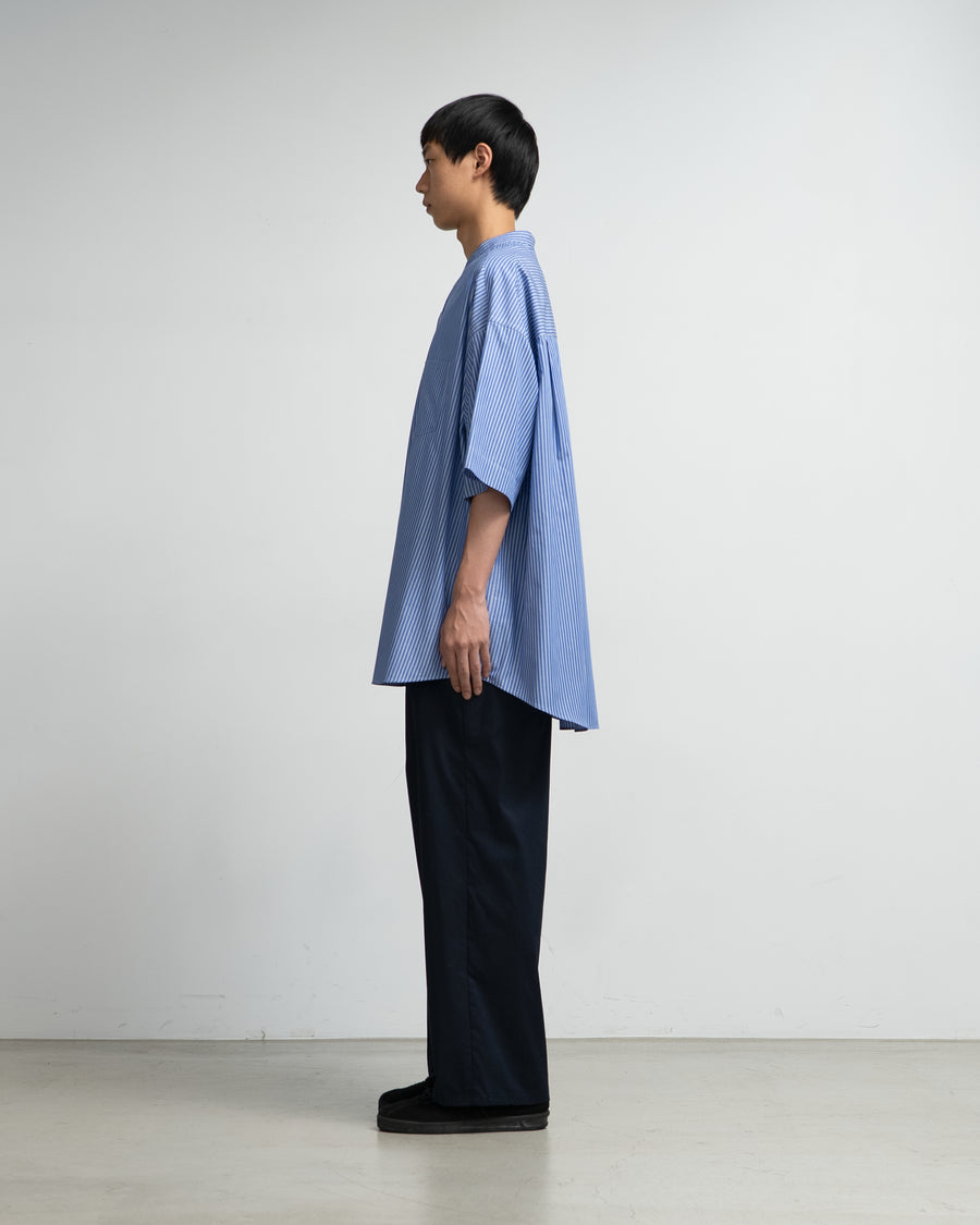 SIDOGRAS S/S Oversized Band Collar Shirt