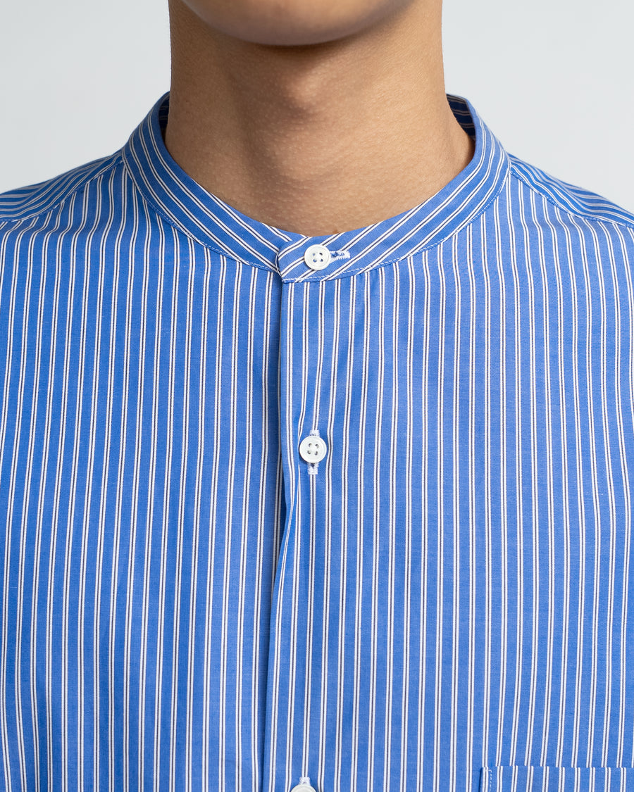 SIDOGRAS S/S Oversized Band Collar Shirt