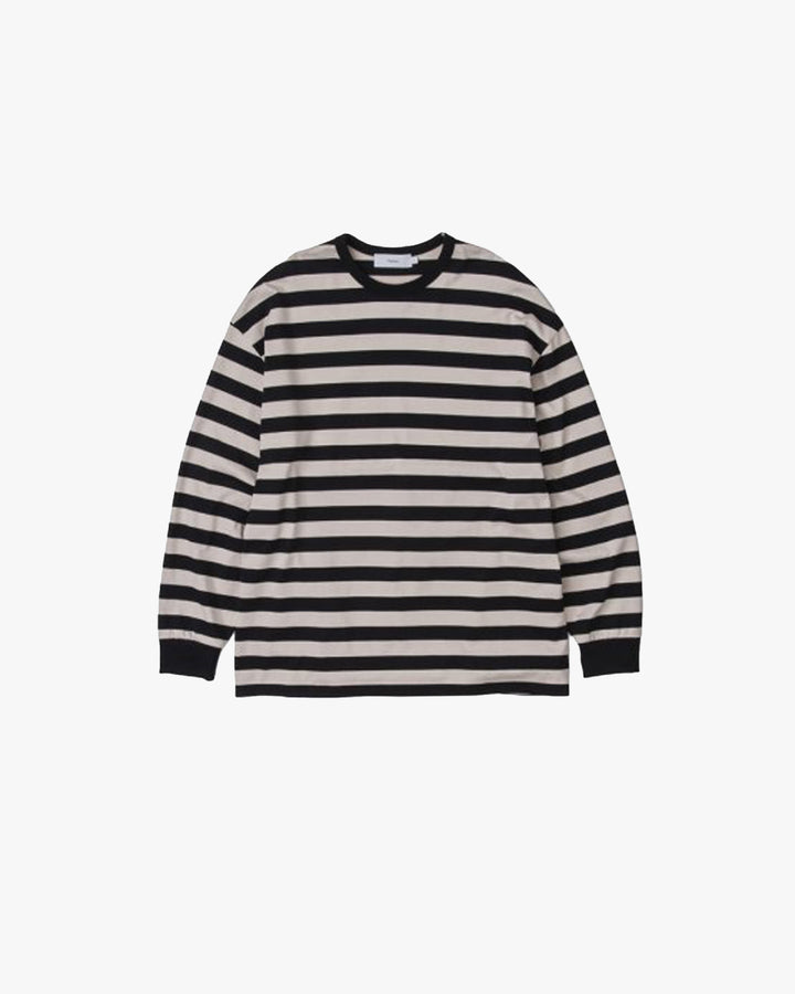 -SALE- Fine Cotton Border L/S Tee